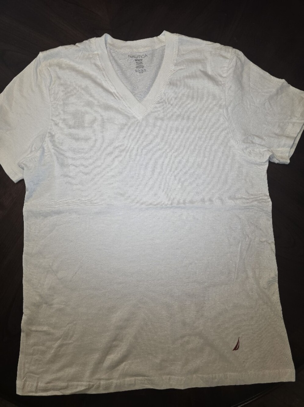 Nautica White V-Neck Tee